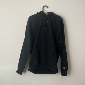 Carhartt WIP Chase hoodie. Black.